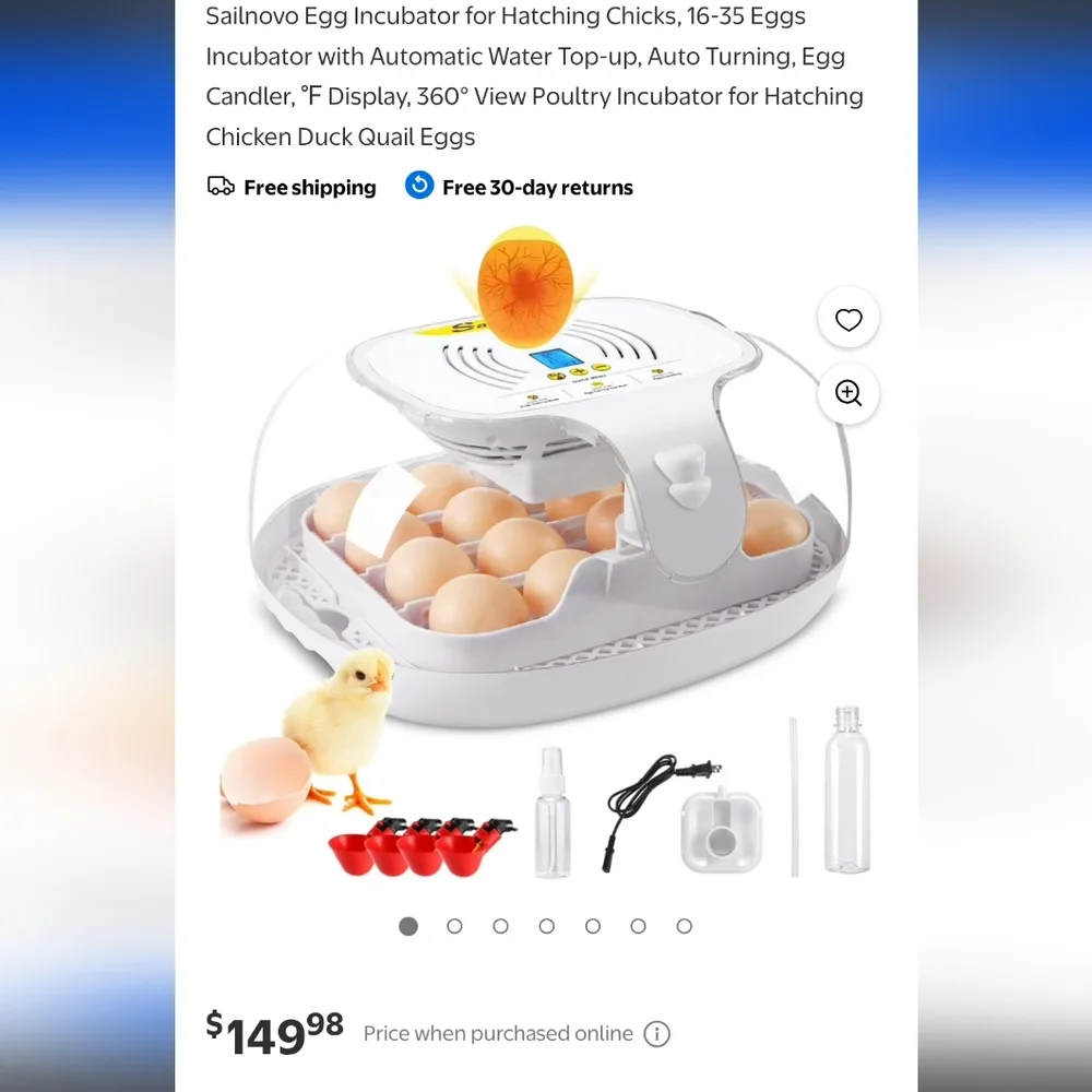 Sailnovo Egg Incubator with Automatic Turning